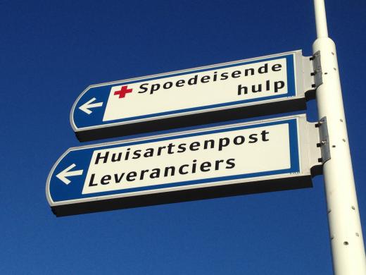 Routebord naar HAP en SEH